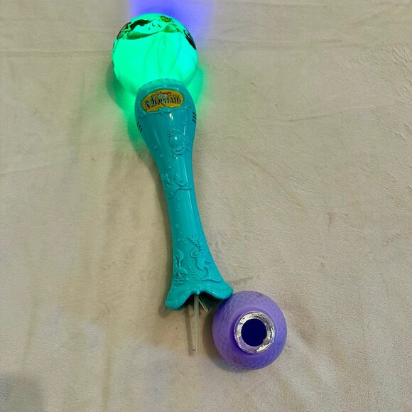 Disney Parks Ariel The Little Mermaid Light Up Bubble Blower Wand - Picture 3 of 7